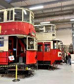 London Trams 1025 and 3555
